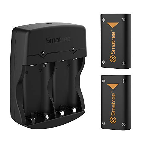 Smatree Xbox One Battery Pack 2 x 2600mAh Rechargeable Battery and Charger Compatible for Xbox One/Xbox One S/Xbox One X/Xbox One Elite Wireless Controller