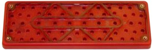 3M(TM) Stikit(TM) Pad 28660, Pressure-Sensitive Adhesive (PSA) Attachment, 7-3/4' Length x 2-3/4' Width, Red  (Pack of 1)