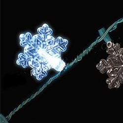 Snowflake Light-Up Necklace | Christmas Accessory | 6 Ct.