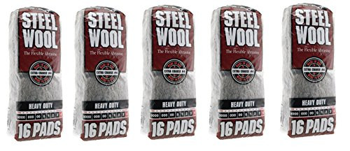 Homax Products 4 4 Homax Steel Wool Pad, No Grit, Sold as 5 Pack
