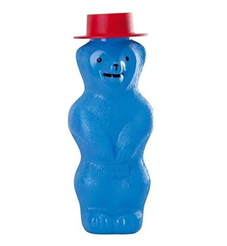 Toysmith Pustefix Bubble Blowing Bear, 6 oz (Blue)