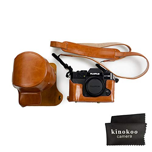kinokoo Fujifilm PU Leather Camera Case,Fullbody Case Cover for Fujifilm XT30 XT20 XT10 with 16-50mm and 18-55mm Lens-Brown kinokoo Fujifilm PU Leather Camera Case,Fullbody Case Cover for Fujifilm XT30 XT20 XT10 with 16-50mm and 18-55mm Lens-Brown