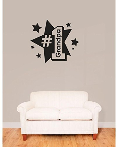 Design with Vinyl RE 3 C 2380#1 Grandpa Image Quote Vinyl Wall Decal Sticker, 30 x 30", Black Design with Vinyl RE 3 C 2380#1 Grandpa Image Quote Vinyl Wall Decal Sticker, 30 x 30", Black