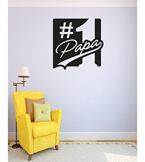 Design with Vinyl RE 4 C 2371#1 Papa Image Quote Vinyl Wall Decal Sticker, 30 x 30", Black Design with Vinyl RE 4 C 2371#1 Papa Image Quote Vinyl Wall Decal Sticker, 30 x 30", Black