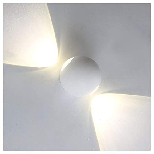 Ralbay Modern LED Wall Lamp 6W Wall Sconce for Living Room Bedroom Corridor Decor Warm White 3000K Waterproof IP54
