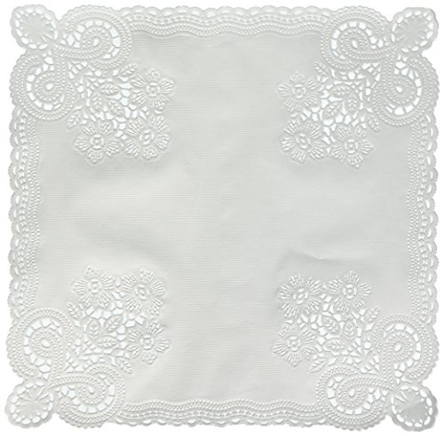 Amscan White Square Doilies | 10.50" | Party Supply | 240 Ct.