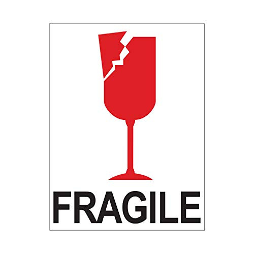 OfficeSmartLabels 4" x 3" - Fragile Stickers - Fragile Labels (2400 Labels)