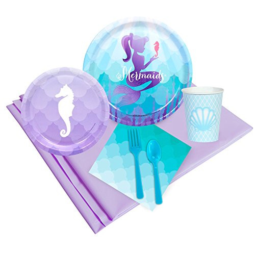 BirthdayExpress Mermaids Under The Sea Party Supplies - Party Pack for 32