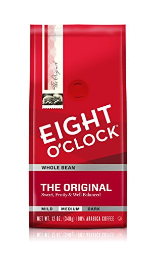Eight O'Clock Whole Bean Coffee, The Original, 12 Ounce (Pack of 6)