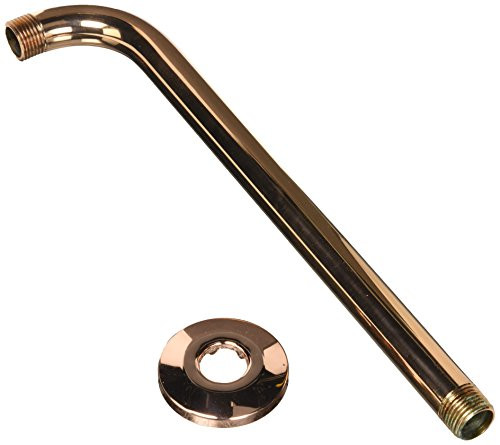 Jaclo 8044-PCU Brass Showerarm, 90 Degree 12", Polished Copper