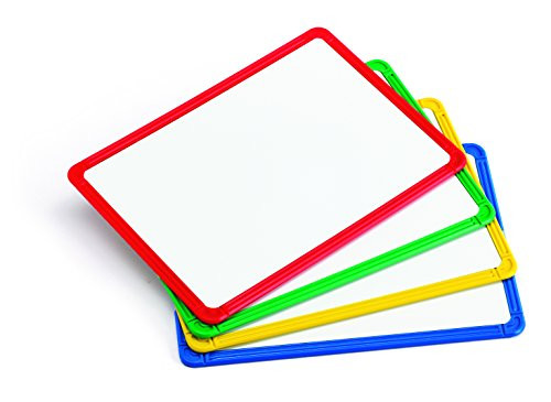 Learning Advantage 90564 Plastic Framed Metal Whiteboards, Set of 4,Grade: Kindergarten to