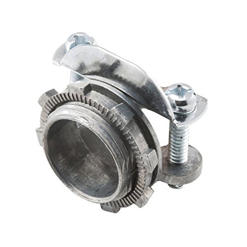 Hubbell-Raco 2855 Hubbell-Raco Connector, Clamp Type For Oval Cable, 1-1/4-Inch Trade Size, Zinc , (Pack of 10)