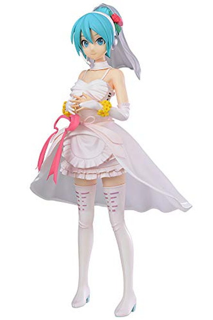 Sega Project Diva Arcade Future Tone Hatsune Miku Super Premium Action Figure White Dress, 9" Sega Project Diva Arcade Future Tone Hatsune Miku Super Premium Action Figure White Dress, 9"