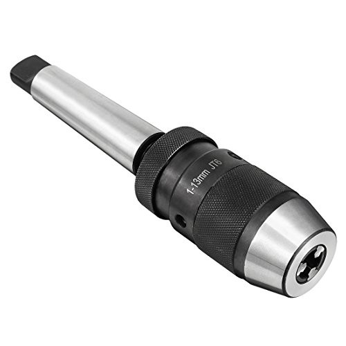 uxcell 1/32 inches-1/2 inches Keyless Drill Chuck with MT3 Morse Taper Arbor Mount