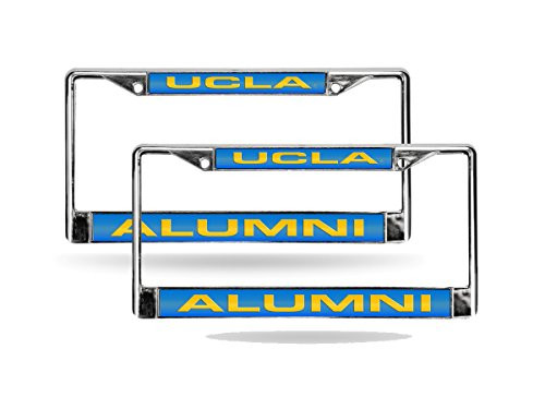 Rico UCLA Bruins NCAA Alumni Chrome Metal (2) Laser Cut License Plate Frame Set