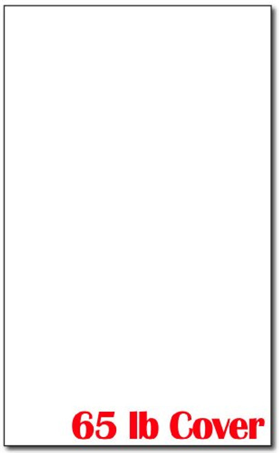 8 1/2" x 14" Legal Sized Cardstock - 250 Sheets - White Colored Cardstock - 65lb Cover - Perfect for Documents, Programs, Menus