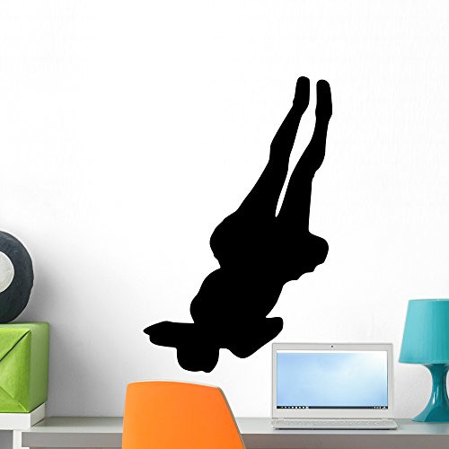 Wallmonkeys WM313382 Cheer Silhouette Style 6-Black Peel and Stick Wall Decals (24 in H x 15 in W), Medium