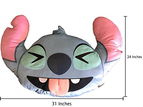 Disney Emoji Plush Pillow- Stitch (Jumbo)