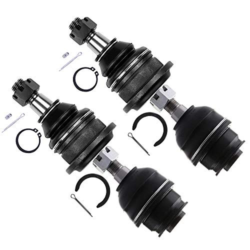SCITOO 4pcs Suspension Kit 2 Front Upper 2 Lower Ball Joint fit for 2003-2009 Lexus GX470 Toyota 4Runner FJ Cruiser K500017 K500018