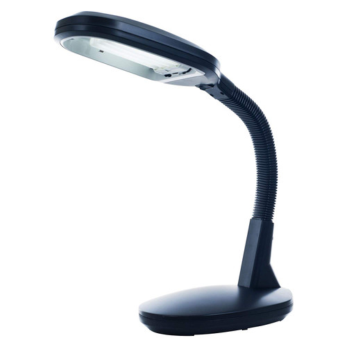Natural Sunlight Desk Lamp, Great For Reading and Crafting, Adjustable Gooseneck, Home and Office Lamp by Lavish Home, Black