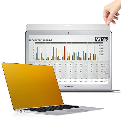 AirMat 13 Inch MacBook Pro Touch Bar Gold Privacy Screen Filter for Model A1708 / A1706 - Premium Anti Glare Protector