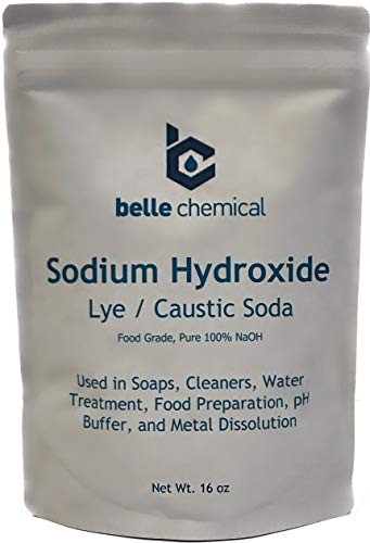 Sodium Hydroxide - Pure - Food Grade (Caustic Soda, Lye) (5 Pound)