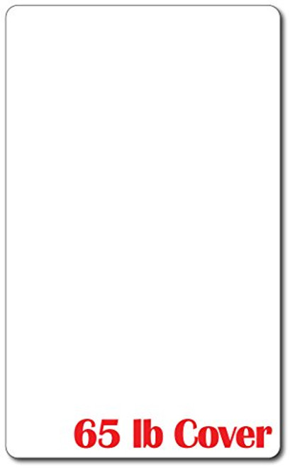 Cardstock with Rounded Corners - Bright White Cardstock - Legal Size (8 1/2 X 14 Inches) - 65lb Cover - Perfect for Documents, Programs, Menus, and More! (250 Sheets)