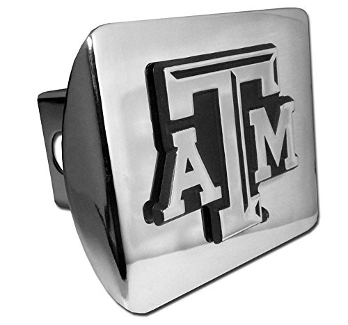 Texas A&M Aggies Chrome Metal Hitch Cover with Updated ATM Texas A&M Aggies Chrome Metal Hitch Cover with Updated ATM