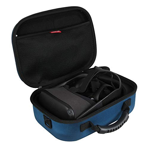 Hermitshell Hard EVA Travel Case for Oculus Quest All-in-one VR Gaming Headset 64GB and 128GB (Blue)