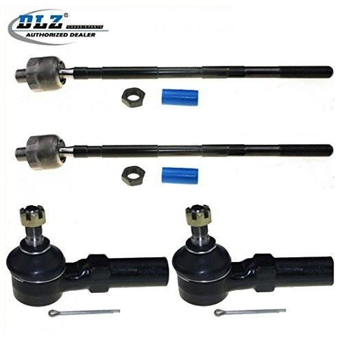 DLZ 4 Pcs Front Suspension Kit-2 Inner 2 Outer Tie Rod End Compatible with 2002 2003 2004 Altima 2003 2004 2005 2006 2007 2008 Maxima EV427 ES3438