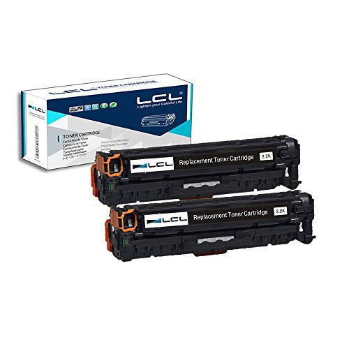 LCL Compatible Toner Cartridge Replacement for HP 305A CE410A M475dn M475dw M351 M375nw M451nw M451dn M451dw (2-Pack Black)