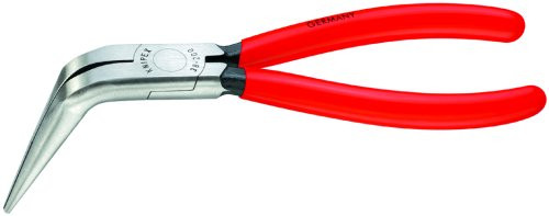 Knipex 3871200 8-Inch Angled Long Nose Pliers without Cutter