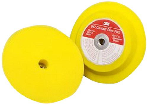 3M(TM) Hookit(TM) Disc Pad Holder 947, Hook and Loop Attachment, 7" Diameter x 1" Thick, 5/8"-11 Internal Thread, Yellow (Pack of 1)
