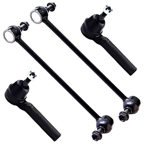 SCITOO 4pcs Suspension Kit 2 Front Sway Bar 2 Outer Tie Rod End fit for 2008-2016 Chrysler Town Country Dodge Grand Caravan Volkswagen Routan K7258 ES800403