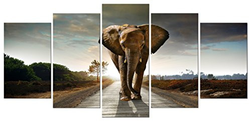 Wieco Art Elephant Canvas Prints Wall Art Animals Pictures to Photo Paintings Decor for Living Room Bedroom Home Decorations 5 Piece Modern Stretched and Framed Grace Grey Landscape Giclee Artwork Wieco Art Elephant Canvas Prints Wall Art Animals Pictures to Photo Paintings Decor for Living Room Bedroom Home Decorations 5 Piece Modern Stretched and Framed Grace Grey Landscape Giclee Artwork