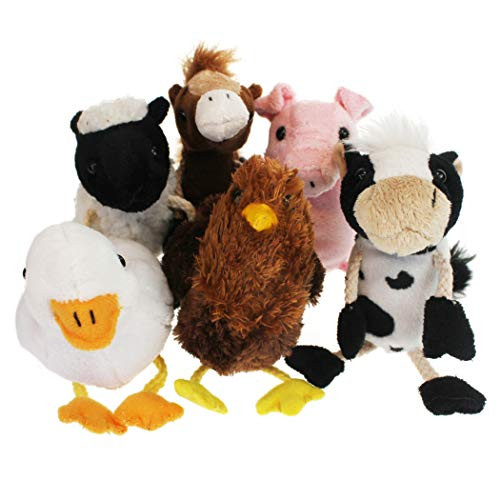 The Puppet PUC002021 Company Farm Animals Finger Puppets (Pack of 6)