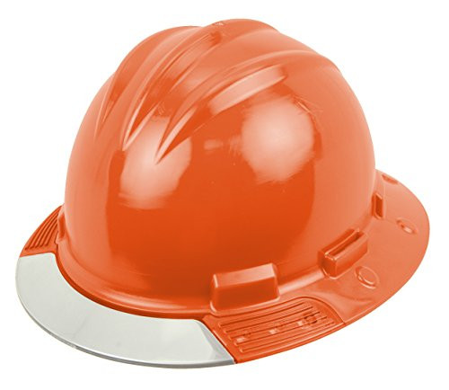 Bullard AVHORC Above View Hard Hat, Hi-Viz Orange, Cotton Brow Pad, Ratchet Suspension, Clear Visor, Hi-Viz Yellow, One Size
