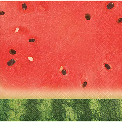 Creative Converting 335322case Watermelon Picnic Beverage Napkins 5" Multi-colored