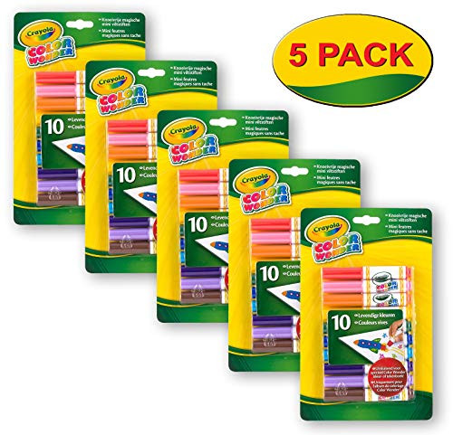 Crayola Color Wonder Markers, Mess Free Coloring, 50 Count, Gift for Kids, Age 3, 4, 5, 6