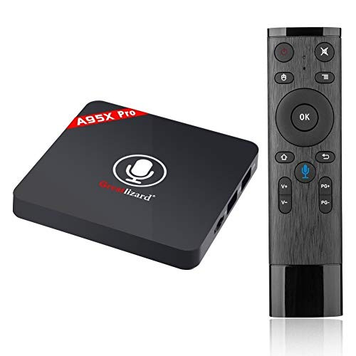 A95x Pro Android 7.1 TV Box,Greatlizard Voice Control 2GB DDR3 16GB EMMC 4K UHD Quad Core Smart TV Box VP9 HEVC Decoding