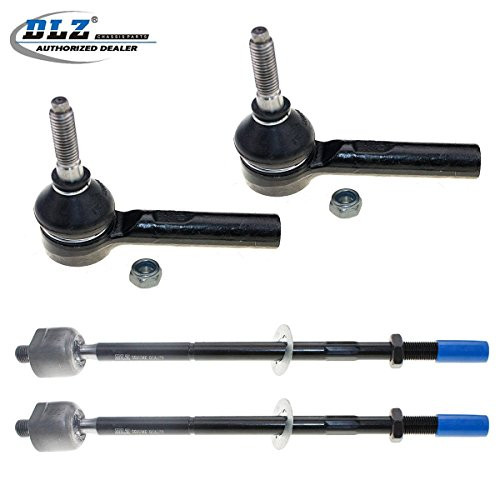 DLZ 4 Pcs Front Suspension Kit-2 Inner 2 Outer Tie Rod End Compatible with 2005-2010 Chevrolet Cobalt 2006-2011 Chevrolet HHR 2007-2008 Pontiac G5 2005-2006 Pontiac Pursuit 2003-2007 Saturn Ion
