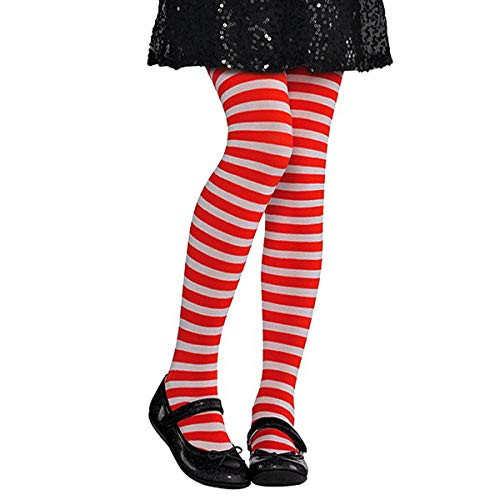 Red/White Striped Tights - Child S/M | 6 Ct.