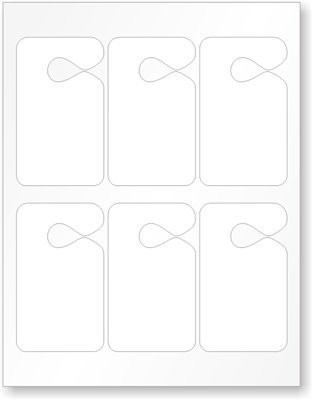 Pack of 150 "Laser Printable Parking Permit Hangtags" By SmartSign | 8.5" x 11"