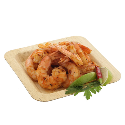 CiboWares Premium 6' Square Bamboo Leaf Cocktail Plate, Eco-Friendly and Disposable for Home and Catering, Package of 50