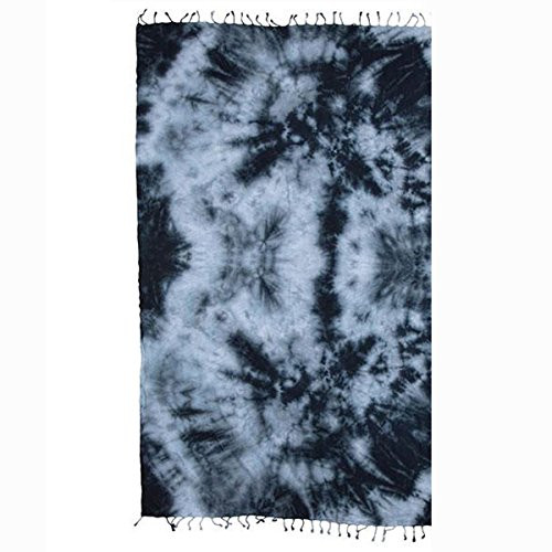 Sand Cloud Black Acid Wash Beach Towel Blanket Tapestry Wall Hanging - 100% Turkish Cotton by As Seen on Shark Tank
