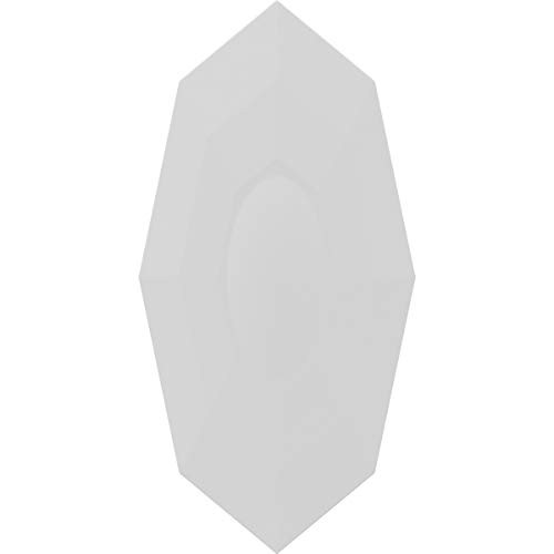 Ekena Millwork ROSC025X050MASUF 2 W x 5" H x 1/2" P Medium Mason Rosette White