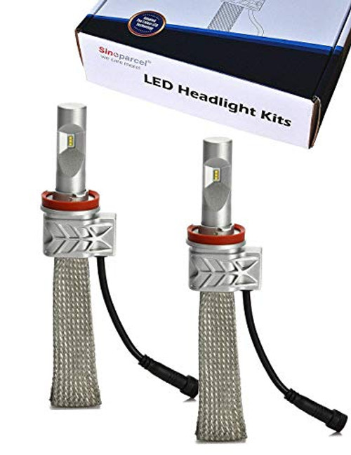 H11 LED Headlight Bulb, Sinoparcel H8 H9 Low Beam 8000LM per Set Conversion Kits - 2 Yr Warranty