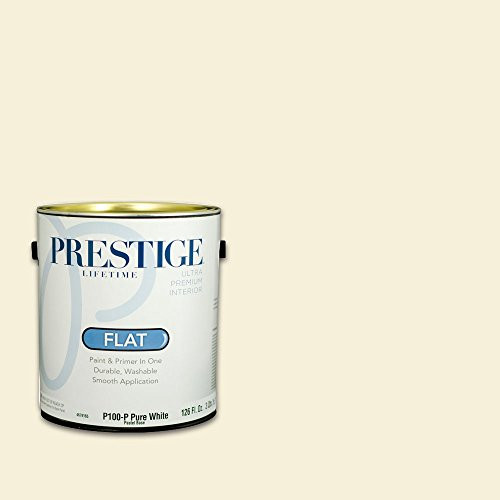 Prestige Interior Paint and Primer in One, 1-Gallon, Flat, Ashen White