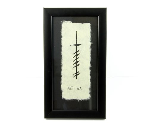 Irish Wedding Blessing Wall Decor Gra Love Ogham Wishes Art Handmade Black Frame Made in Ireland Irish Wedding Blessing Wall Decor Gra Love Ogham Wishes Art Handmade Black Frame Made in Ireland
