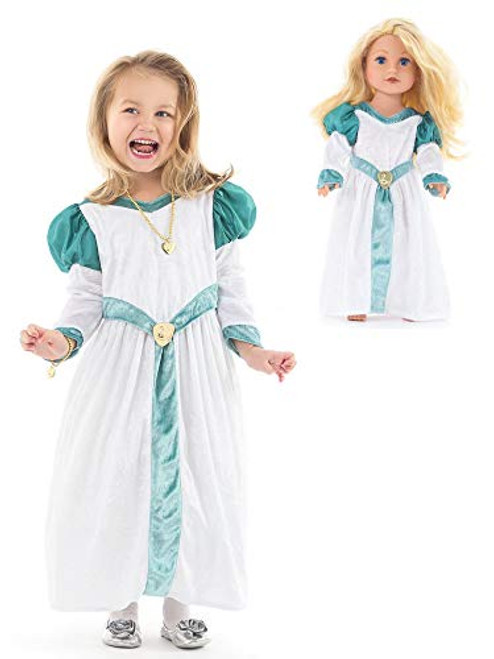 Little Adventures Swan Princess Dress Up Costume & Matching Doll Dress (Medium Age 3-5) Little Adventures Swan Princess Dress Up Costume & Matching Doll Dress (Medium Age 3-5)